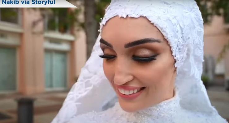 В Сети показали видео свадьбы в Бейруте во время взрыва