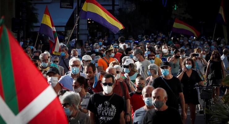 В Испании проходят протесты против монархии
