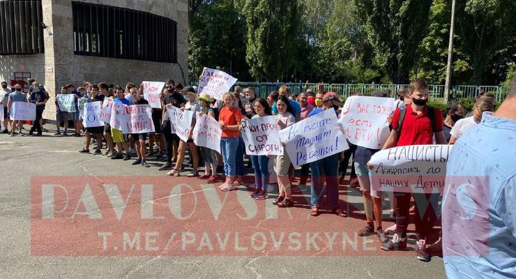 В столице "ОПЗЖ" выступила в защиту 12-летнего Максима Ткачука
