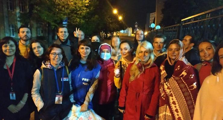 Журналисты провели ночь под РУВД Минска