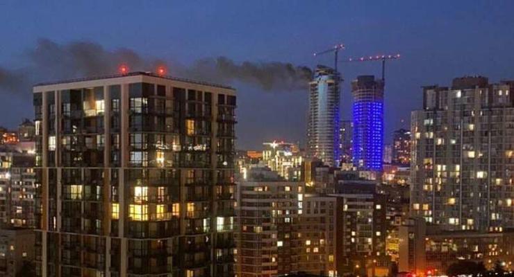 В центре Киеве горела элитная "высотка"