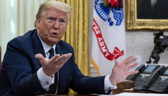 Twitter пометил сообщение Трампа как нарушающее правила соцсети