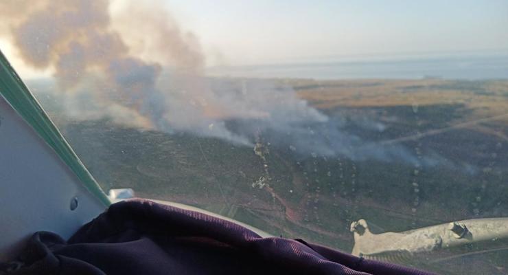 В ГСЧС рассказали о тушении пожара на военном полигоне
