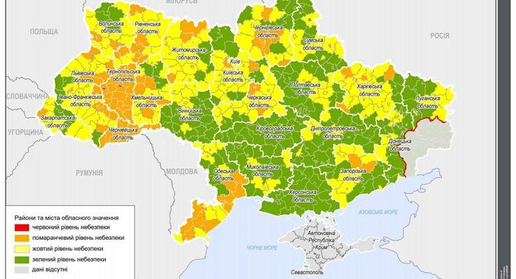 Обновлены зоны карантина: С понедельника Киев снова "желтый"