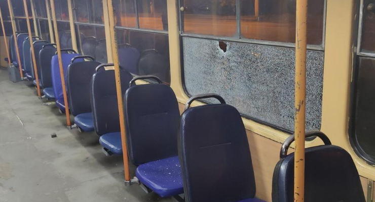 В Одессе вандалы за вечер разбили два трамвая