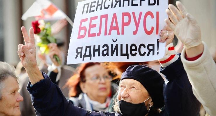 В Минске на марш против Лукашенко вышли пенсионеры