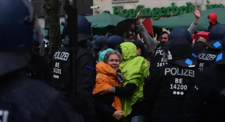 Протесты в Берлине: задержаны более 350 человек