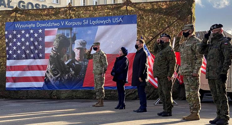 В Польше начало работу передовое командование Корпуса сухопутных сил США