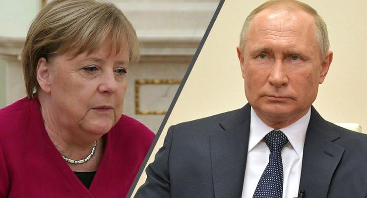 Путин заявил Меркель, что на Донбассе соблюдается перемирие