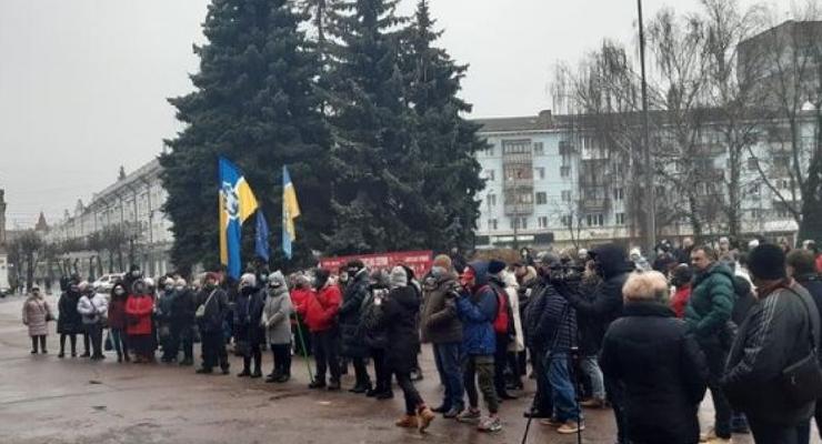 В Житомире начался протест против карантина
