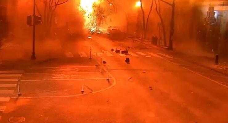 Момент взрыва в Нэшвилле попал на видео
