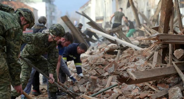 В Хорватской Глине после землетрясения разрушены 90% домов