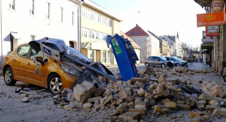 В Хорватии момент землетрясения попал в прямой эфир
