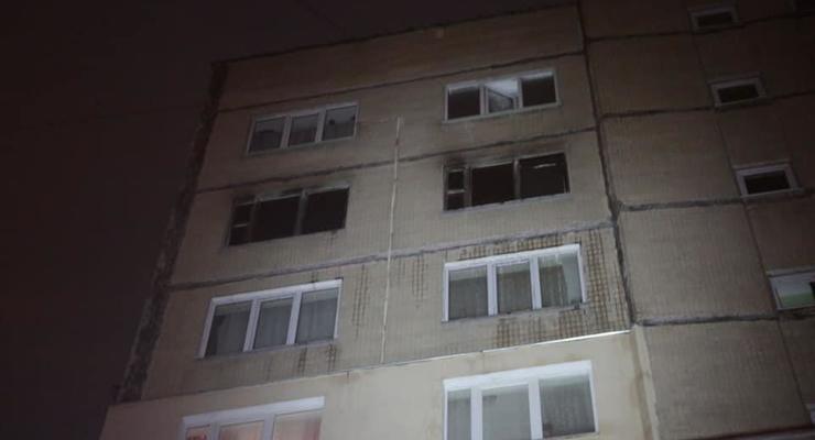 В Киеве горела многоэтажка, есть пострадавший