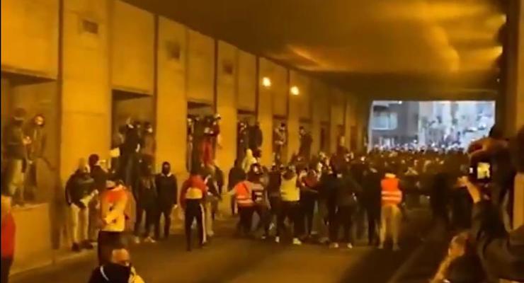 В Брюсселе произошли массовые беспорядки, есть раненые