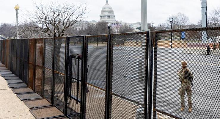 В центре Вашингтона оградили периметр безопасности к инаугурации Байдена
