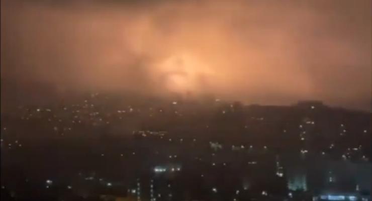 Эффектный взрыв электроподстанции в Ялте попал на видео