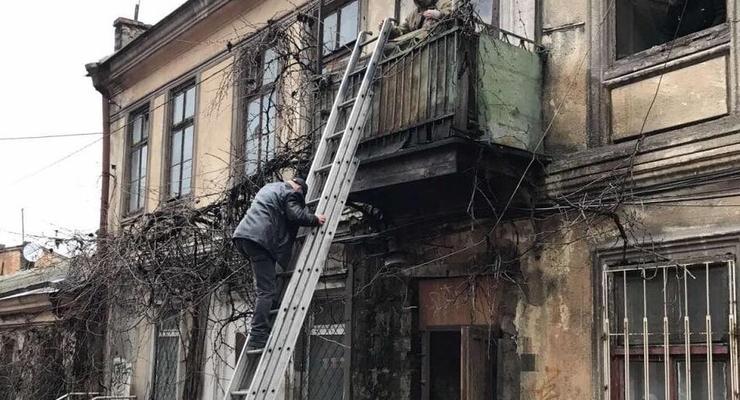 В Одессе обвалилась лестничная клетка в жилом доме