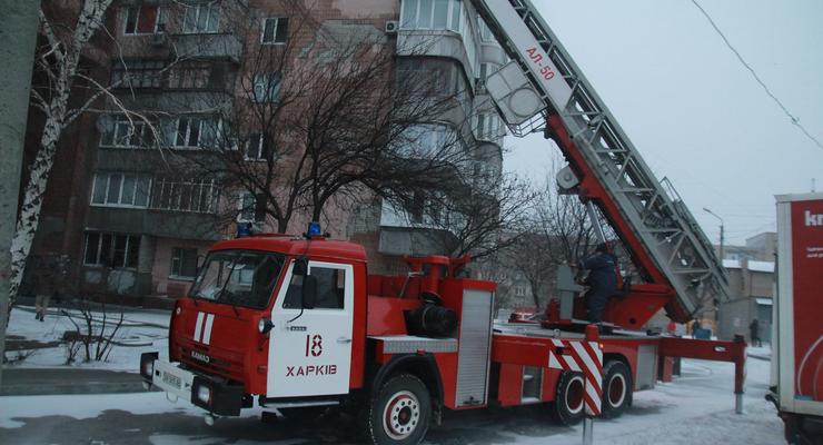В Харькове произошел пожар в высотке, погиб человек
