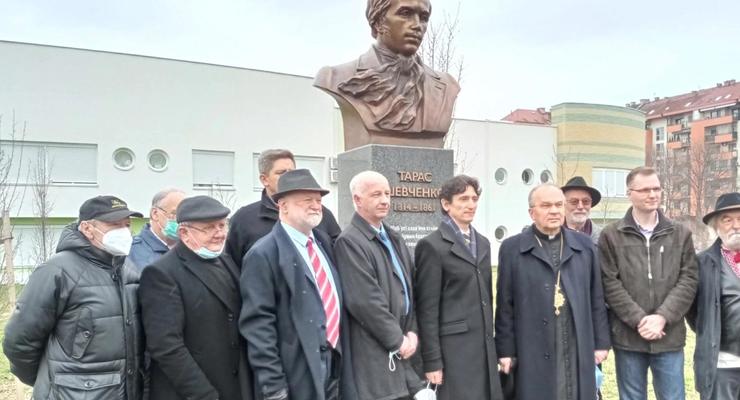В Сербии открыли памятник Тарасу Шевченко