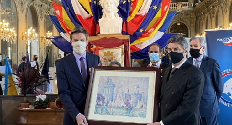 Украина вернула Франции украденную картину “Порт Ла-Рошель”