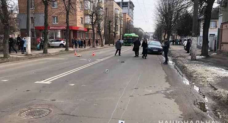 В Житомире водитель сбил женщину с собаками и сбежал