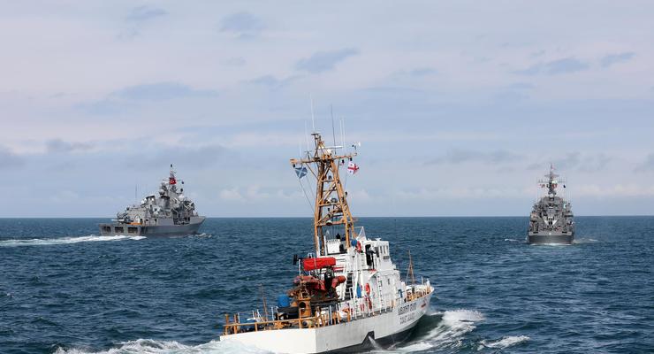 Корабли Грузии и НАТО провели учения в Черном море