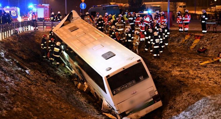 В Польше попал в ДТП автобус с украинцами, есть жертвы