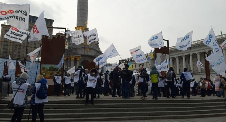 В Киеве ФОПы протестуют против кассовых аппаратов и локдауна