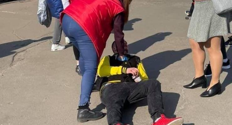 В Киеве девушка провела гражданское задержание