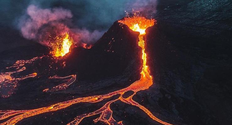 Фотограф сжег дрон ради извергающегося вулкана