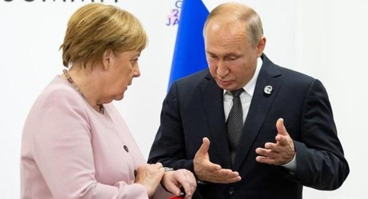 Путин и Меркель обсудили ситуацию на Донбассе