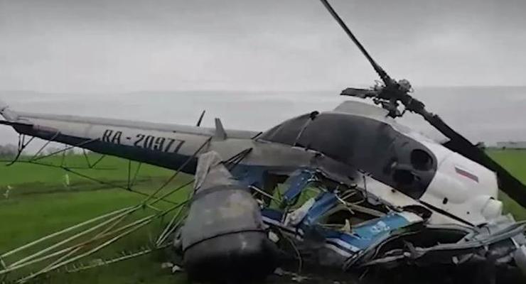 В России потерпел крушение вертолет, пилот погиб