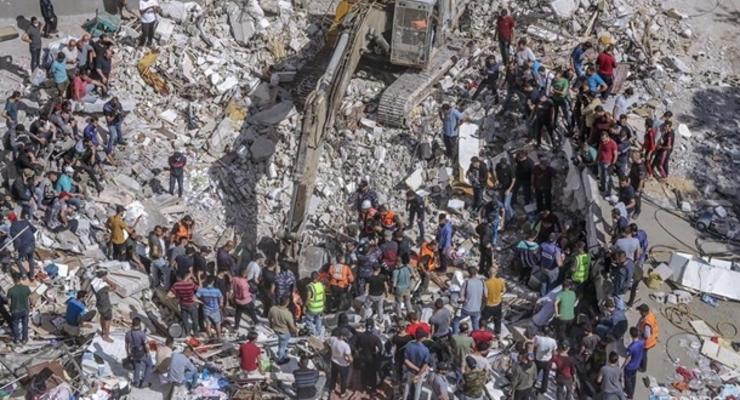 Сектор Газа заявил о повреждении 10 тысяч зданий