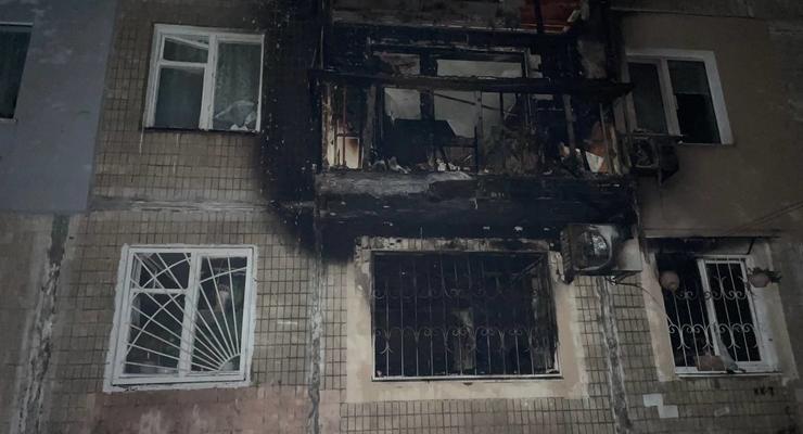 В Харькове горела пятиэтажка