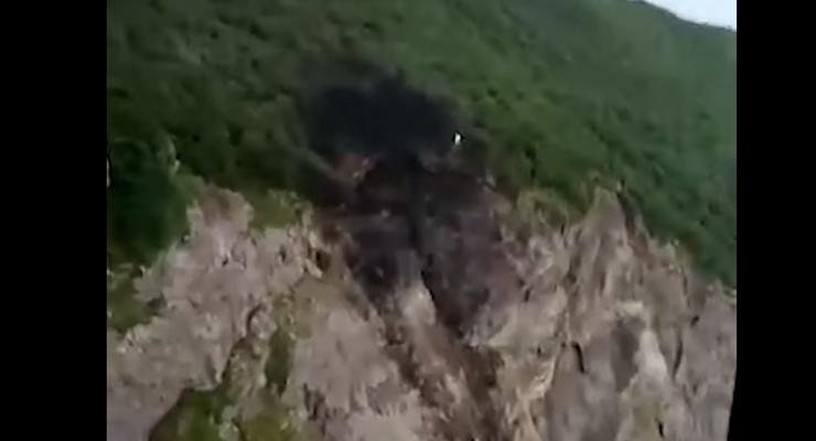Авиакатастрофа на Камчатке: появилось видео с места крушения