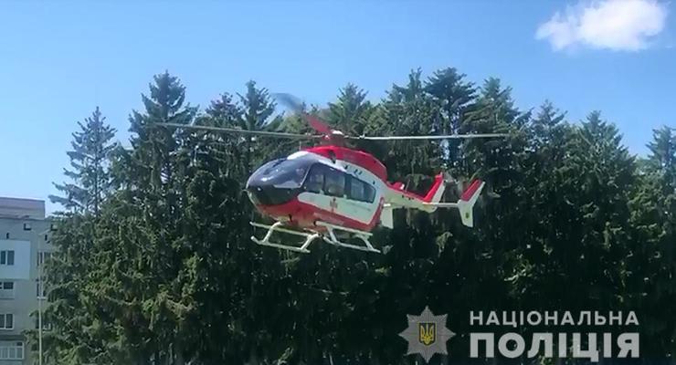 Раненого под Житомиром ребенка вертолетом доставили в Киев