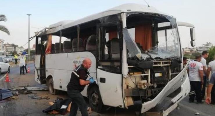В Турции разбился автобус с российскими туристами