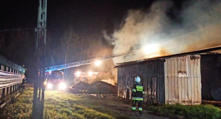 В Польше трое пьяных украинцев подожгли ферму и ограбили магазин