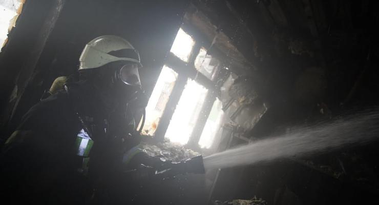 При пожаре в Киево-Печерской Лавре пострадали три человека