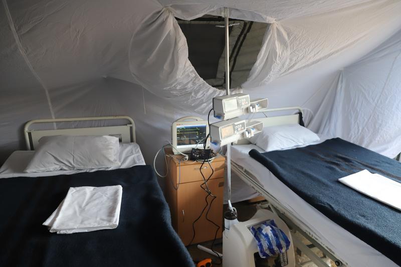 Пограничники презентовали  мобильный госпиталь, который развернули как инфекционный для лечения Covid-19 / dpsu.gov.ua
