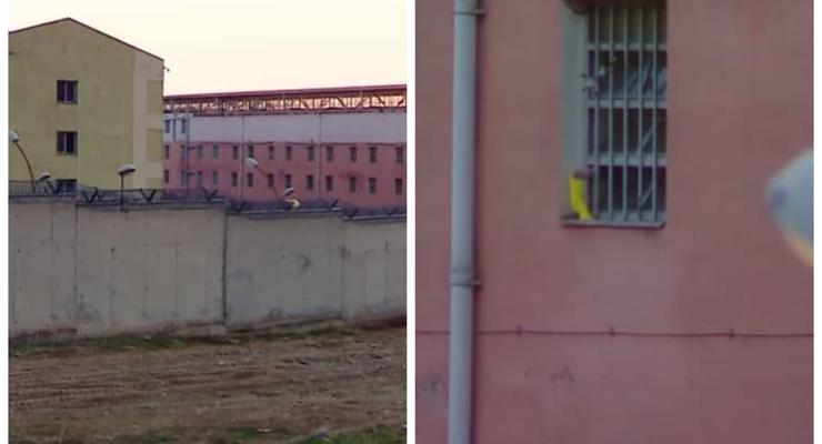 Появилось видео, как заключенные встречали Саакашвили в новой тюрьме