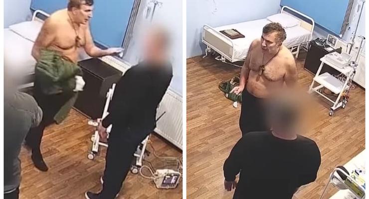 Власти Грузии показали на видео дебош, устроенный Саакашвили в тюрьме