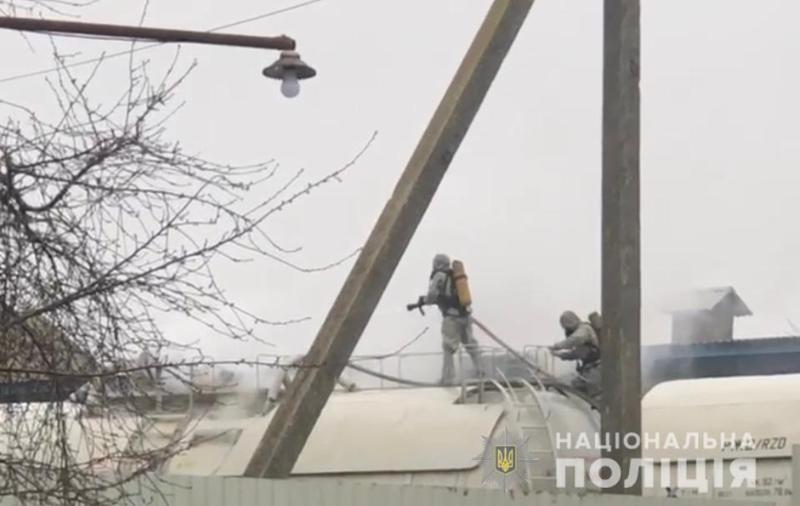 По факту утечки аммиака из вагона-цистерны в Немирове полицией начато уголовное производство / mvs.gov.ua