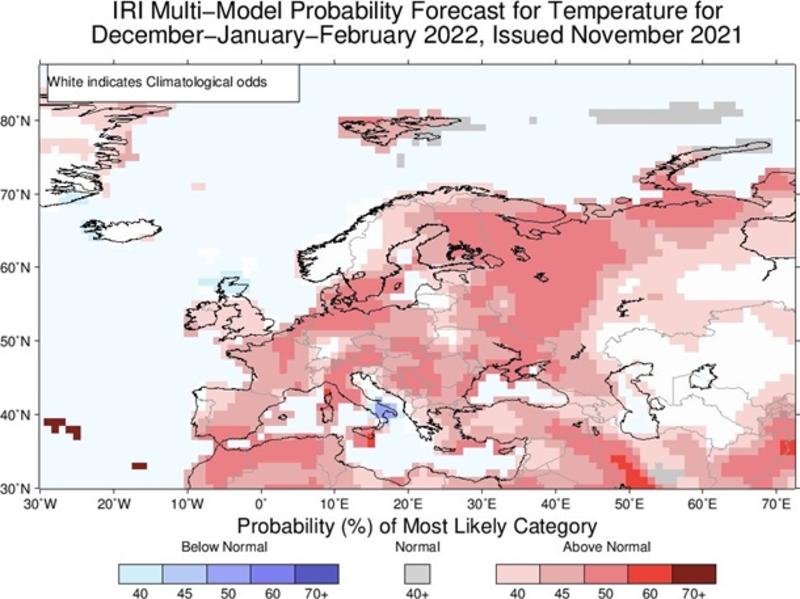 Прогноз погоды в Украине на зиму 2021 - 2022