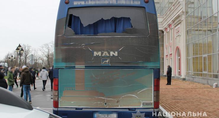 В Одессе разгромили автобус ФК "Черноморец": открыто дело