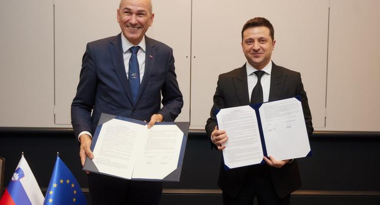 Зеленский и Словения подписали Декларацию о поддержке европерспективы Украины