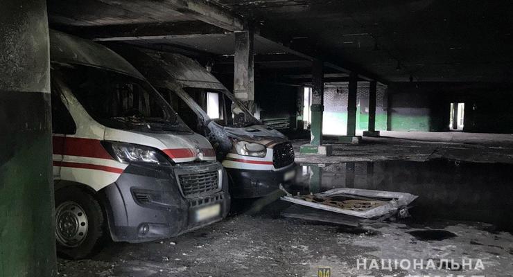 В Донецкой области сгорели 10 "скорых"