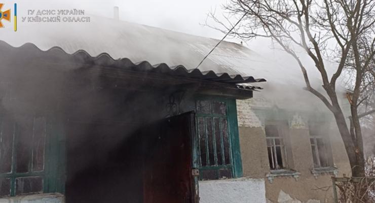 Под Киевом при пожаре в частном доме погиб пенсионер