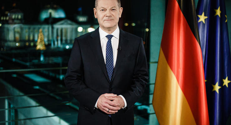 Новый канцлер Германии в новогоднем послании вспомнил Украину